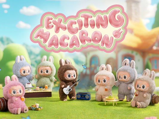 LABUBU - "Exciting Macaron" - Peluche mystère (6 modèles aléatoires)